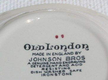 PLATOS CUENCOS OLD LONDON JOHNSON BROS (4)